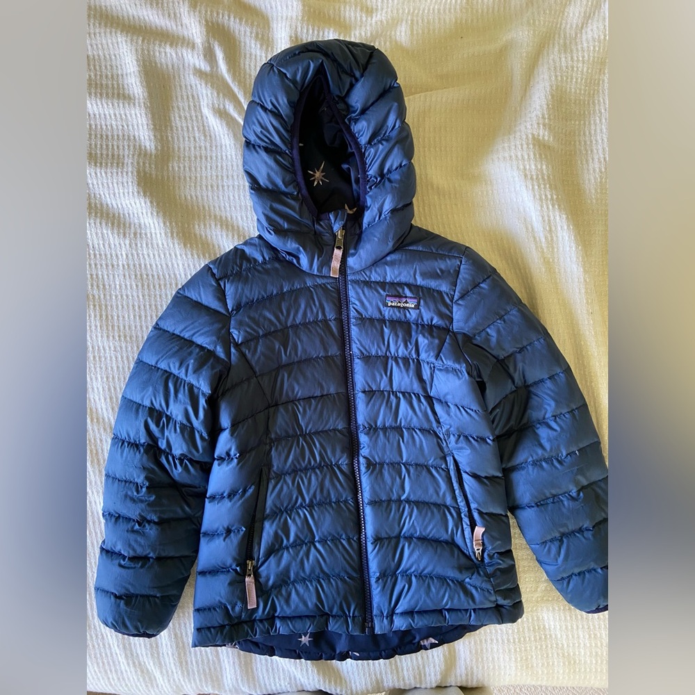 Patagonia reversible down jacket